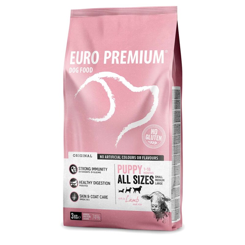 EUROPREMIUM Puppy All Sizes - Αρνί & ρύζι