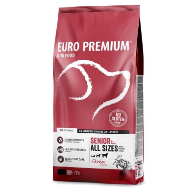 EUROPREMIUM Senior - Κοτόπουλο & Ρύζι 12Kg