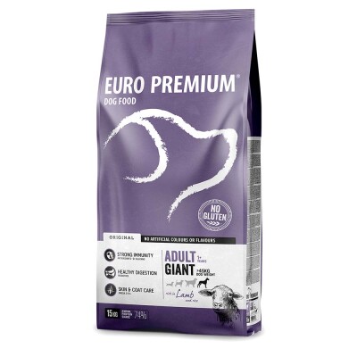 EUROPREMIUM Adult Giant - Αρνί & Ρύζι 15Kg