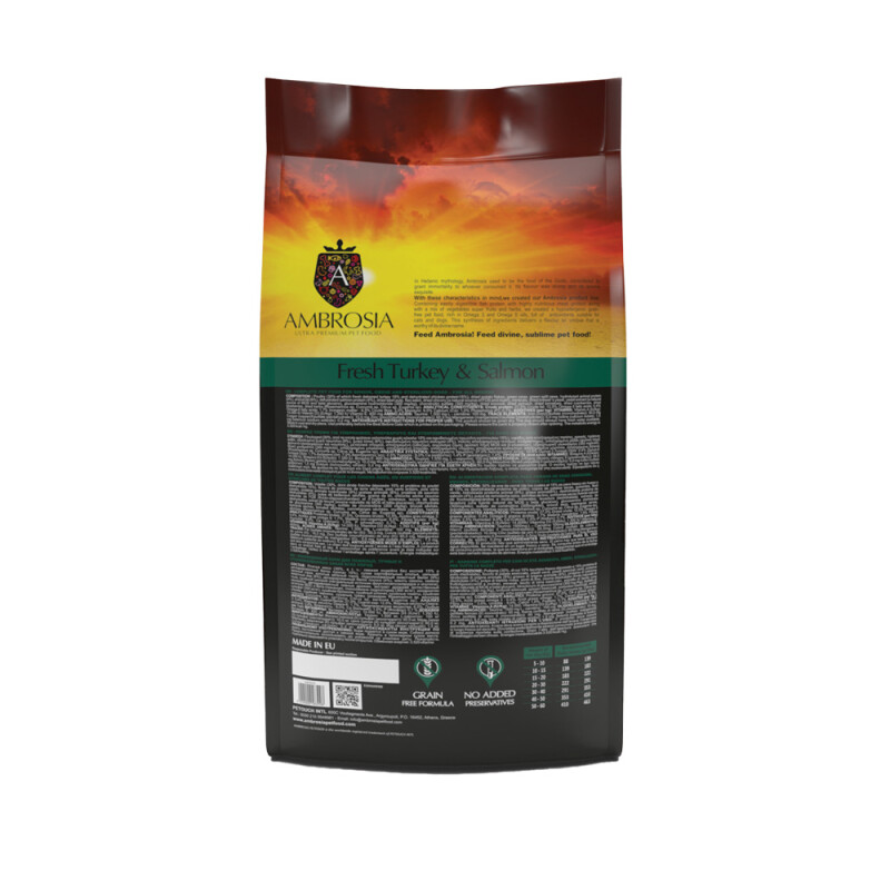 AMBROSIA Senior Light Sterilised Fresh Turkey & Salmon