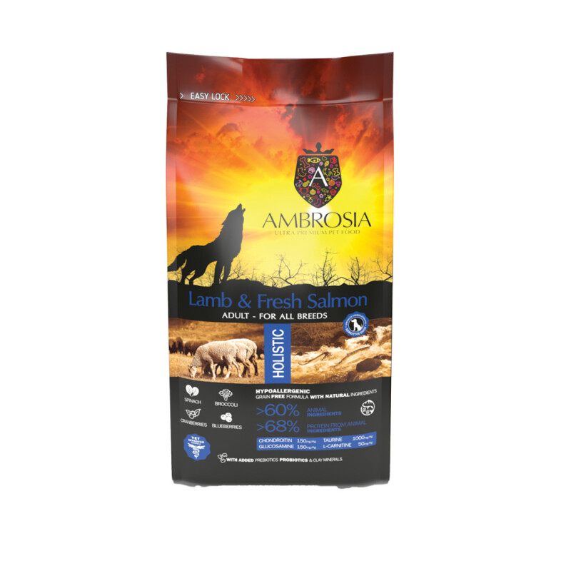 AMBROSIA Adult Lamb & Fresh Salmon