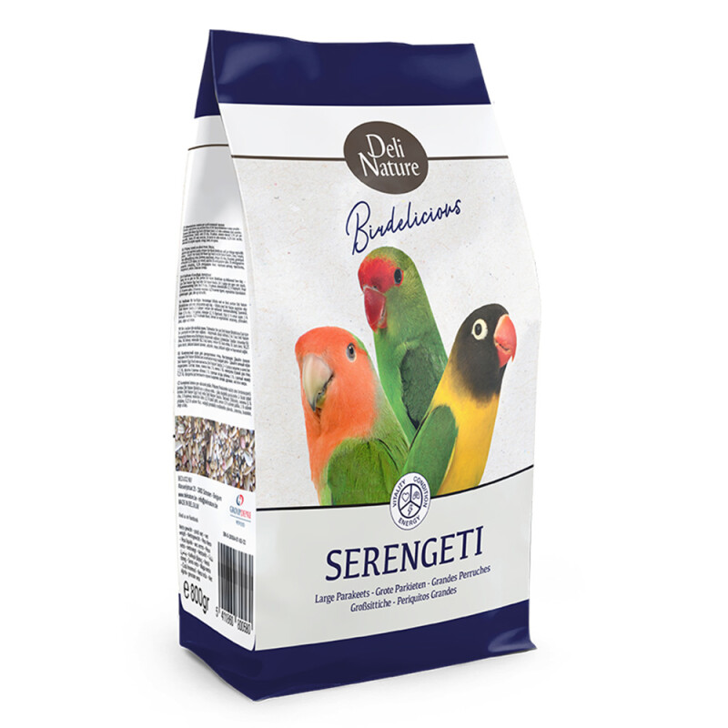 DELI NATURE Birdelicious Large Parakeets Serengeti 800gr