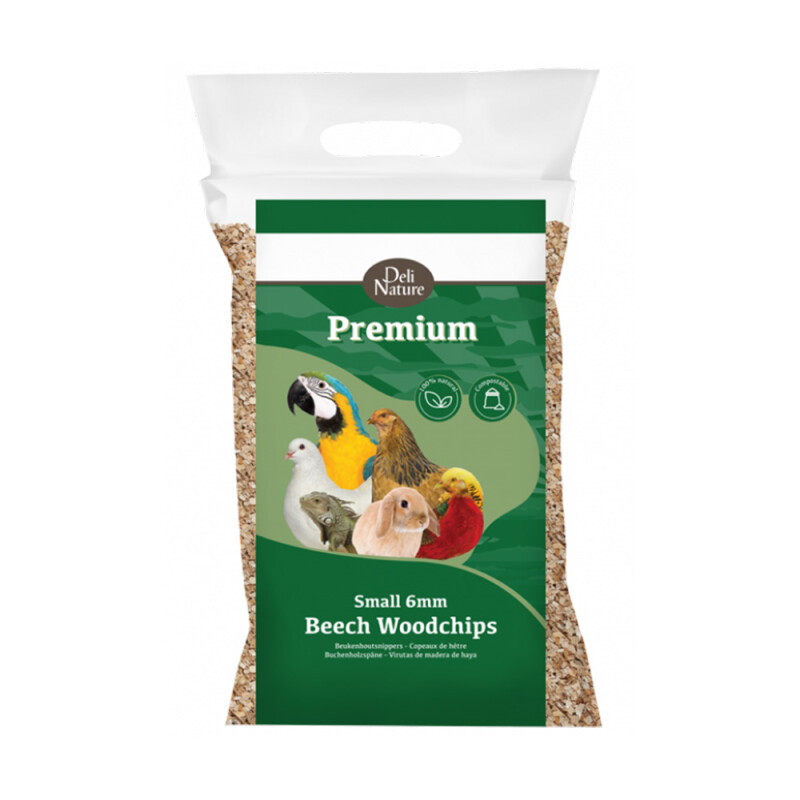 DELI NATURE Beech Woodchips Small | 6mm | 12,5kg