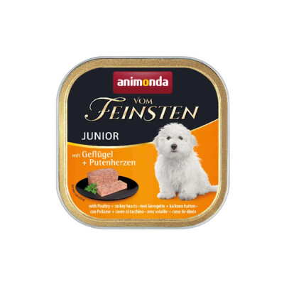 ANIMONDA VOM FEINSTEN Junior Πουλερικά & Καρδιές Γαλοπούλας 150gr