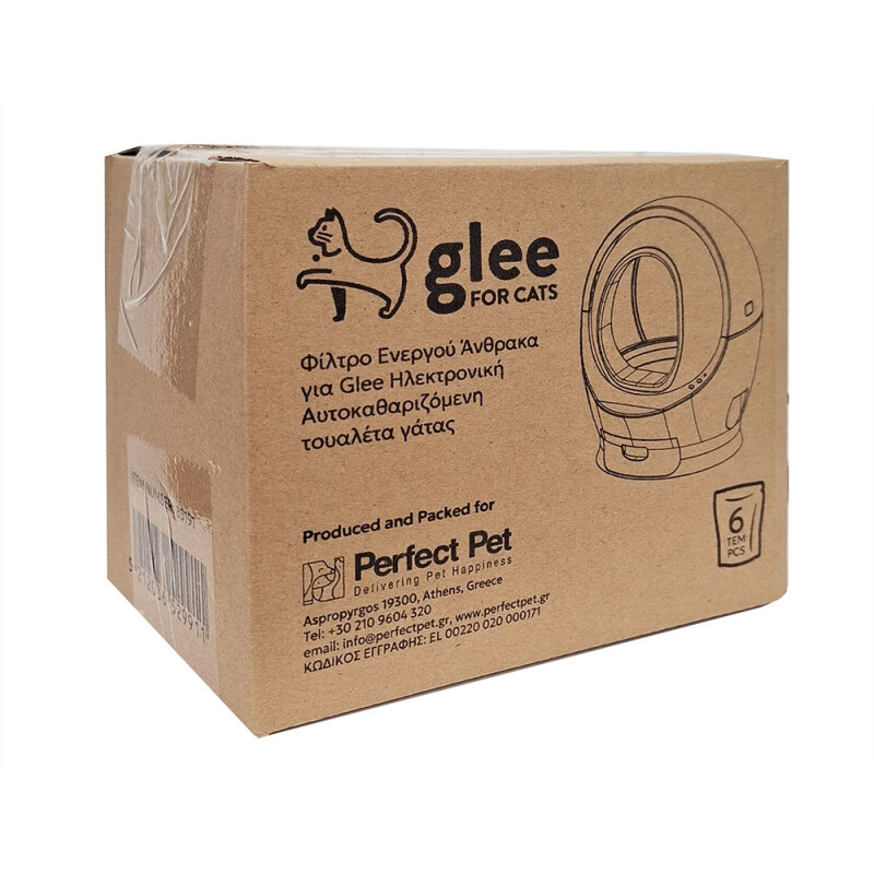 Glee Φίλτρο Ενεργού Άνθρακα Ηλεκτρονικής Τουαλέτας Σετ 6τμχ
