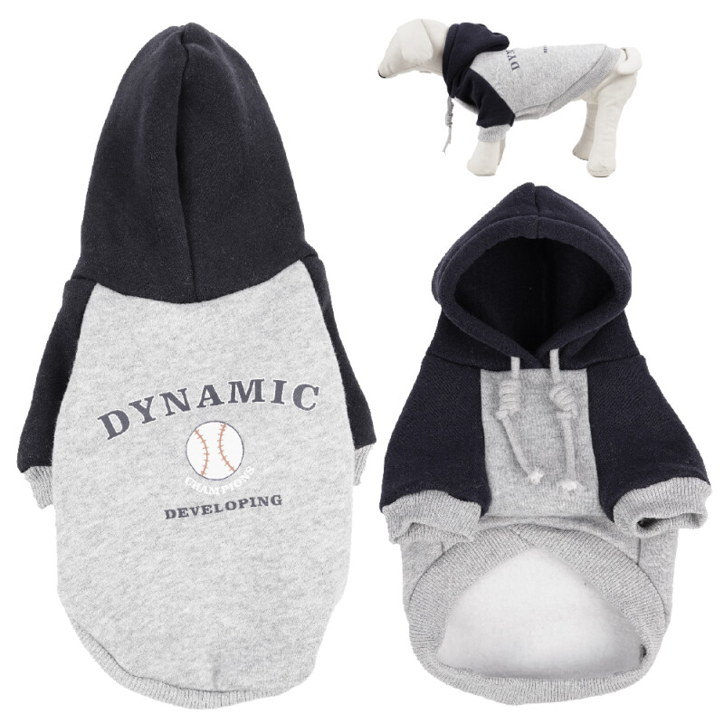 GLEE Φούτερ για σκύλους Dynamic - Γκρι - Μαύρο