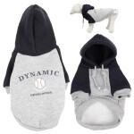 GLEE Φούτερ για σκύλους Dynamic - Γκρι - Μαύρο | 2XLarge