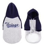 GLEE Φούτερ για σκύλους Vintage - Γκρι - Μπλε | 7XLarge