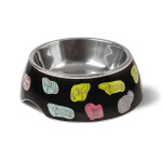 GLEE Μπολ φαγητού και νερού μελαμίνης με ανοξείδωτο κάδο ILUVDOGS