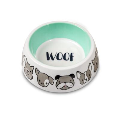 GLEE Μπολ μελαμίνης φαγητού και νερού Woof