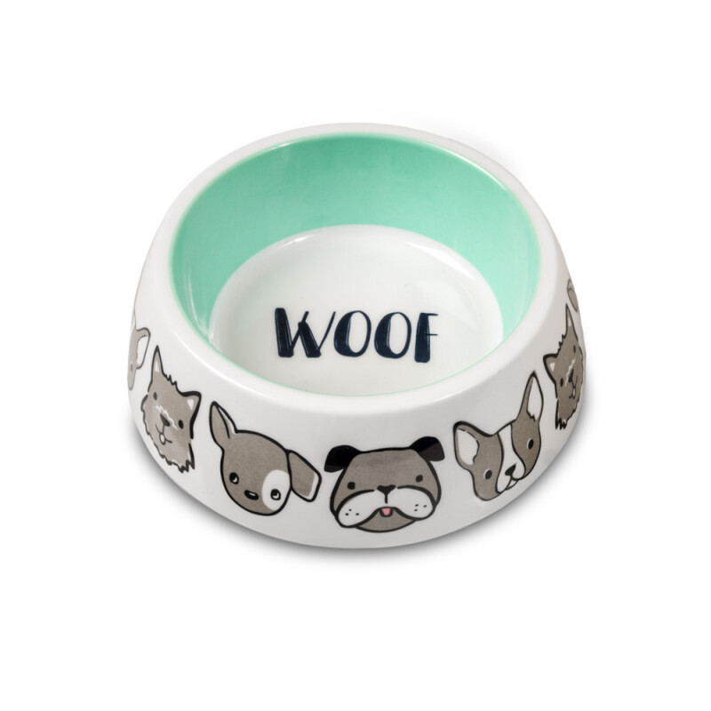 GLEE Μπολ μελαμίνης φαγητού και νερού Woof