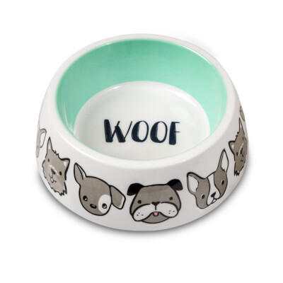 GLEE Μπολ μελαμίνης φαγητού και νερού Woof L 900ml