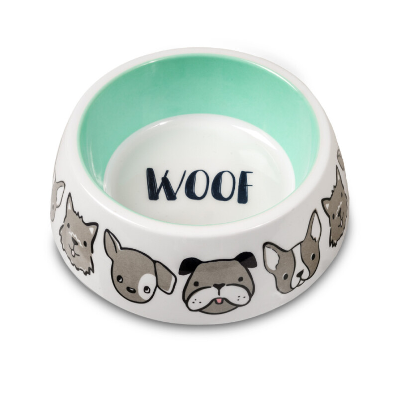 GLEE Μπολ μελαμίνης φαγητού και νερού Woof