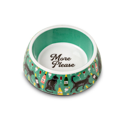 GLEE Μπολ φαγητού και νερού μελαμίνης More Please M 500ml