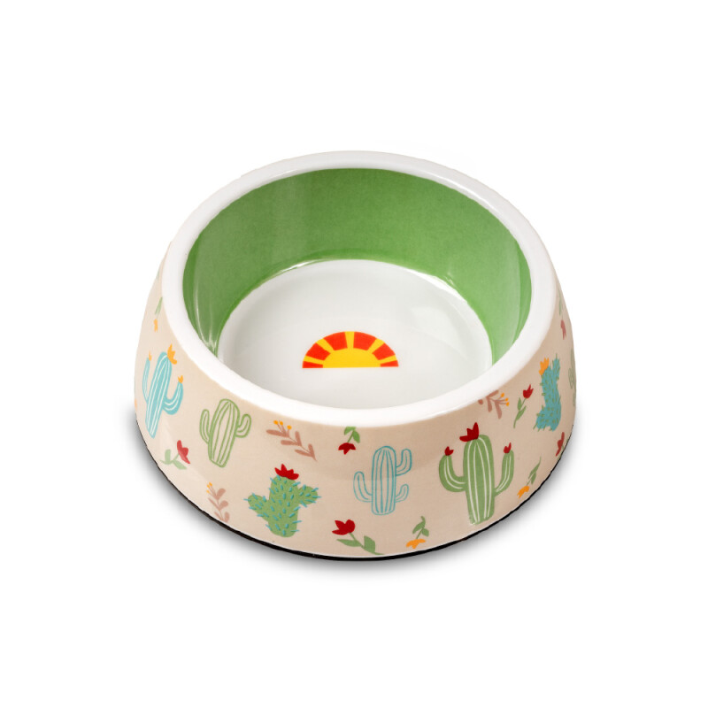 GLEE Μπολ φαγητού και νερού μελαμίνης Cactus M 500ml