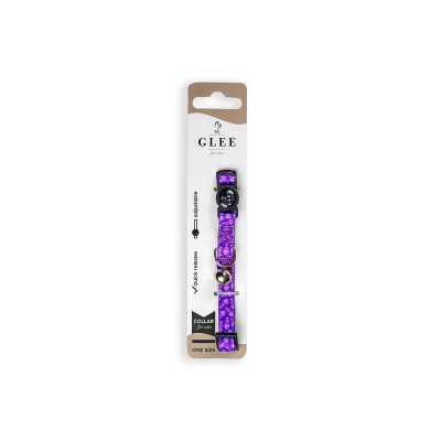 GLEE Περιλαίμιο ιμάντα - Purple Fishbone 10mmx30cm