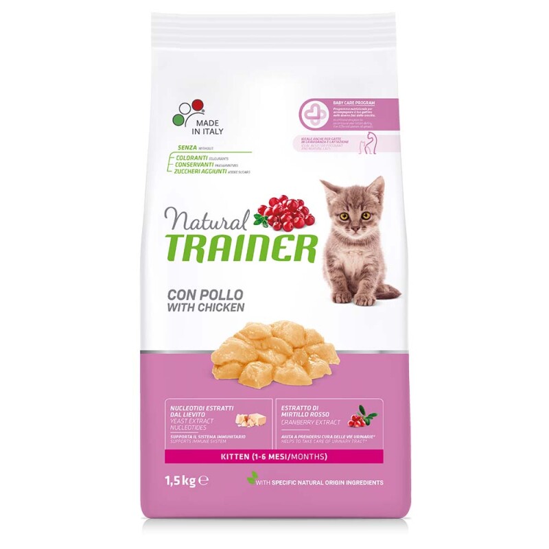 NATURAL TRAINER Kitten - Fresh Chicken 1,5kg
