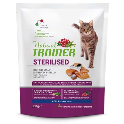 NATURAL TRAINER Adult Sterilised - Salmon 300gr