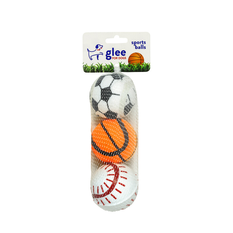 Glee Dog Toy Sports Balls 6cm 3pcs