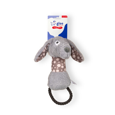 Bunny Rope Hoop Squeaky