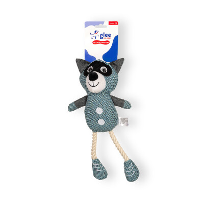 Raccoon Rope Long Leg Squeaky Μπλε