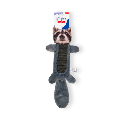Raccoon Skinny Tail Squeaky