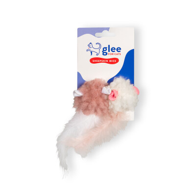 Sheepskin Mice Twins με Catnip