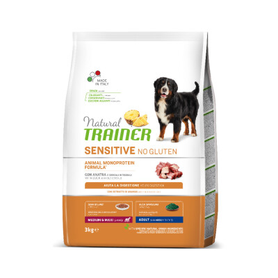 NATURAL TRAINER Sensitive - Adult Medium/Maxi Duck 3kg