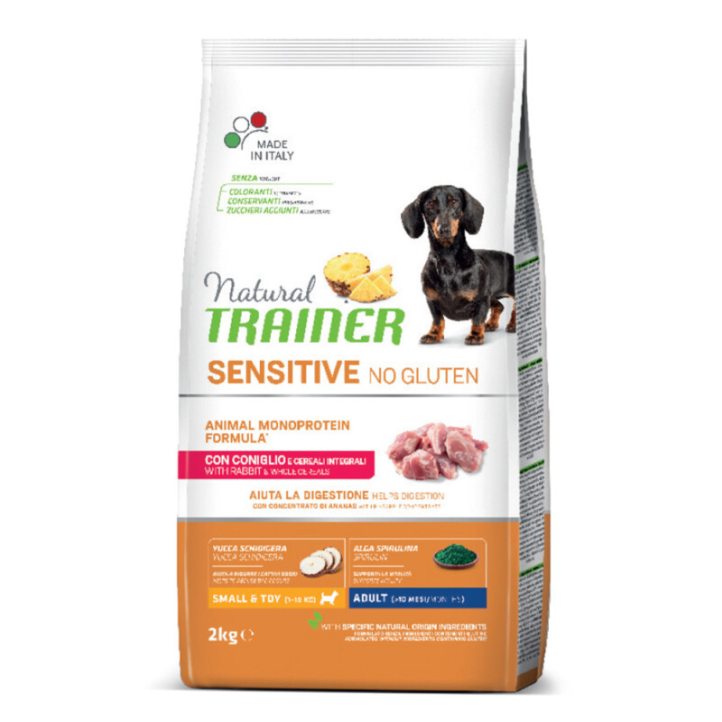 NATURAL TRAINER Sensitive - Adult, Small & Toy, Rabbit 2kg
