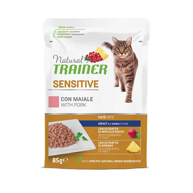 NATURAL TRAINER Υγρή τροφή για γάτες 85gr