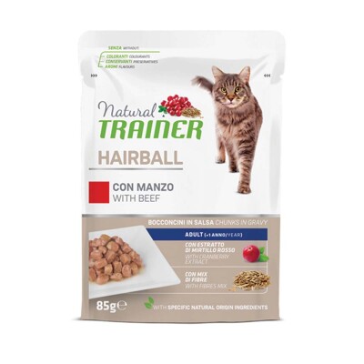 NATURAL TRAINER Hairball - Βοδινό 85gr
