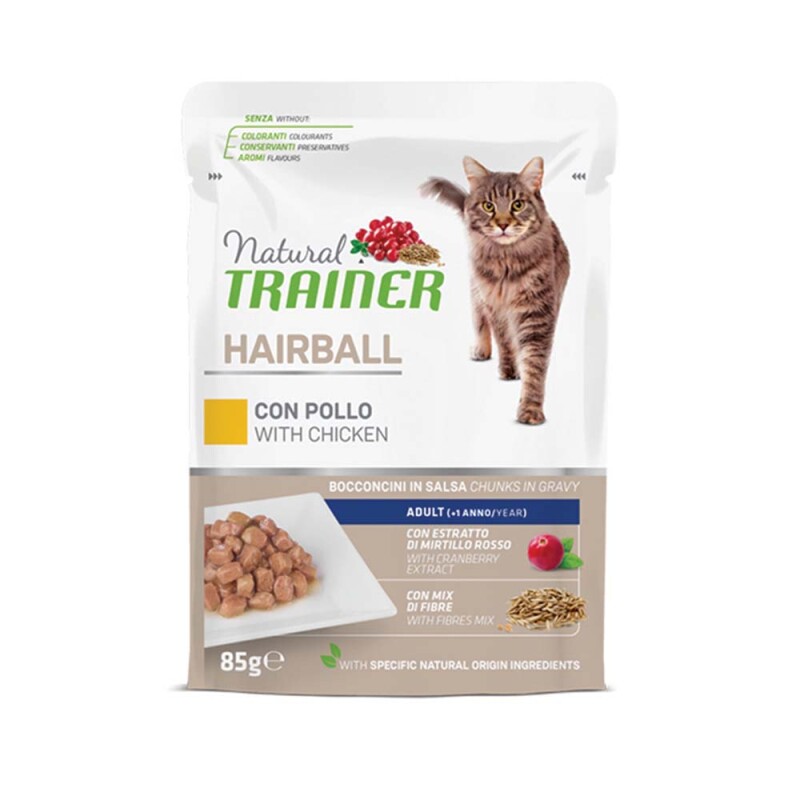NATURAL TRAINER Hairball - Κοτόπουλο 85gr