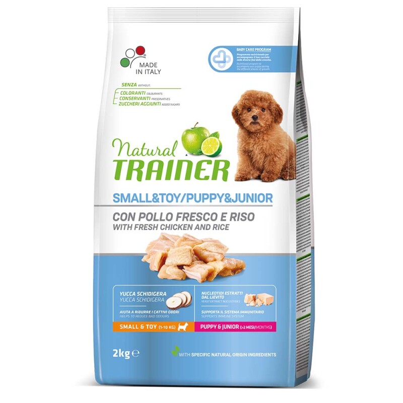 NATURAL TRAINER Small & Toy Puppy - Fresh Chicken 2kg