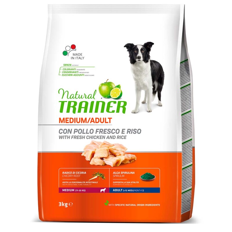 NATURAL TRAINER Medium Adult - Fresh Chicken 3kg