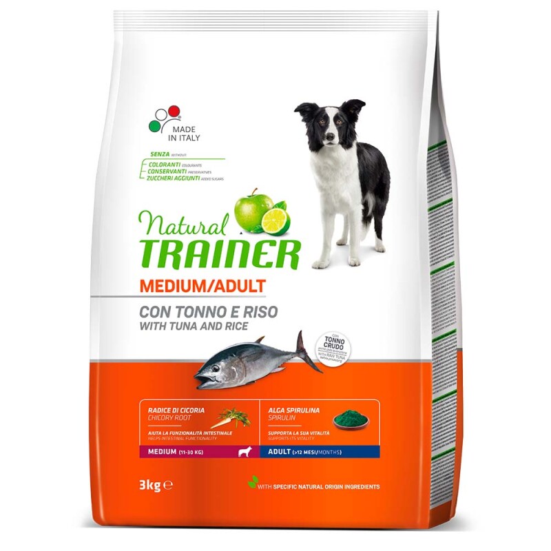NATURAL TRAINER Medium Adult - Tuna 3kg