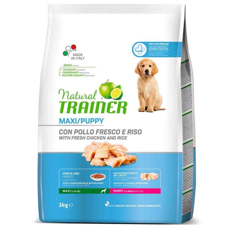 NATURAL TRAINER Maxi Puppy - Fresh Chicken 3kg