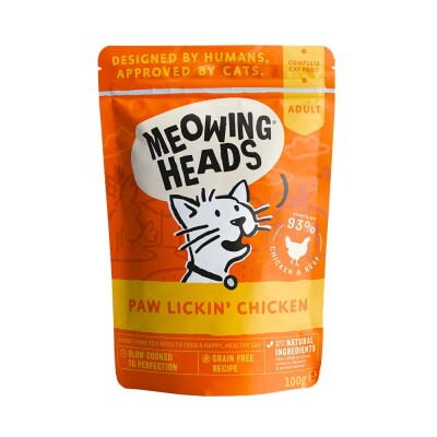 MEOWING HEADS Ολιστική υγρή διατροφή γάτας 100gr