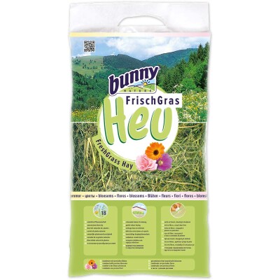 BUNNY FreshGrass Hay Χόρτο με άνθη 500gr
