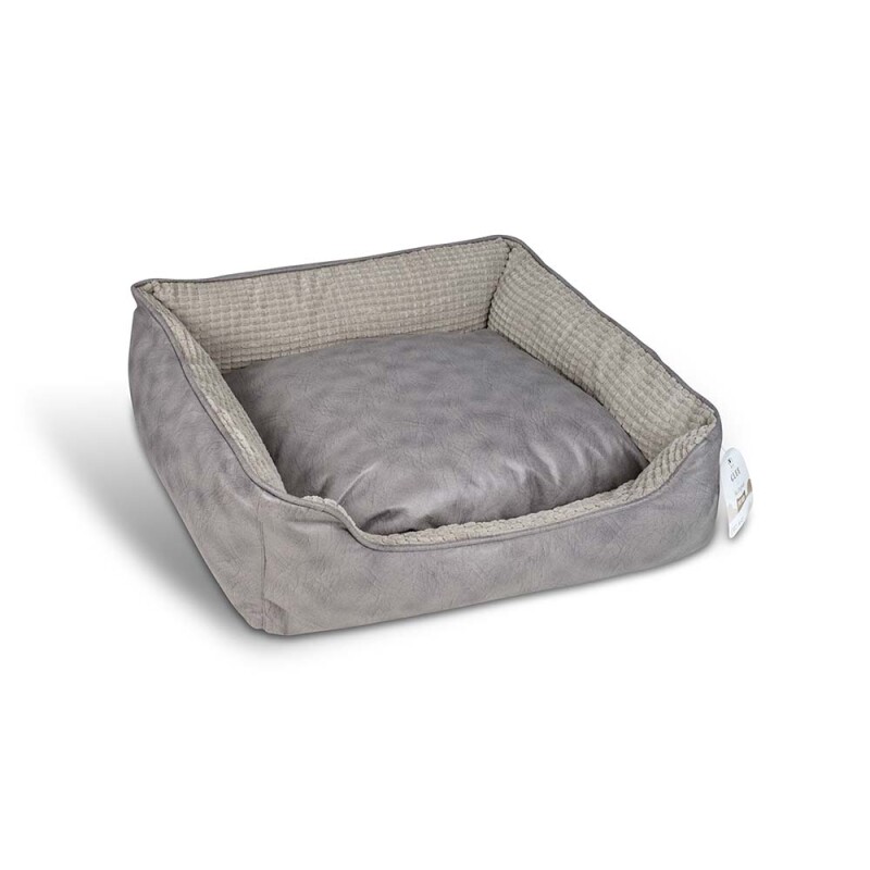 GLEE ΚΡΕΒΑΤΙ ΠΑΡΑΛΛΗΛΟΓΡΑΜΜΟ ΓΚΡΙ 70x60x22cm