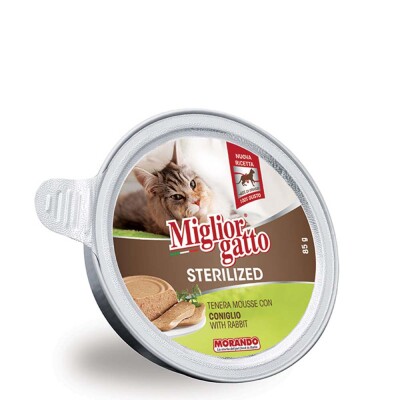 MORANDO Miglior Gatto Sterilised Κουνέλι 85gr