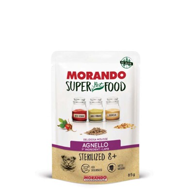 MORANDO Super PetFood Sterilised 8+ Αρνί 85gr