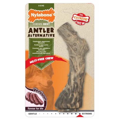 NYLABONE Extreme Chew Antler - Venison Medium