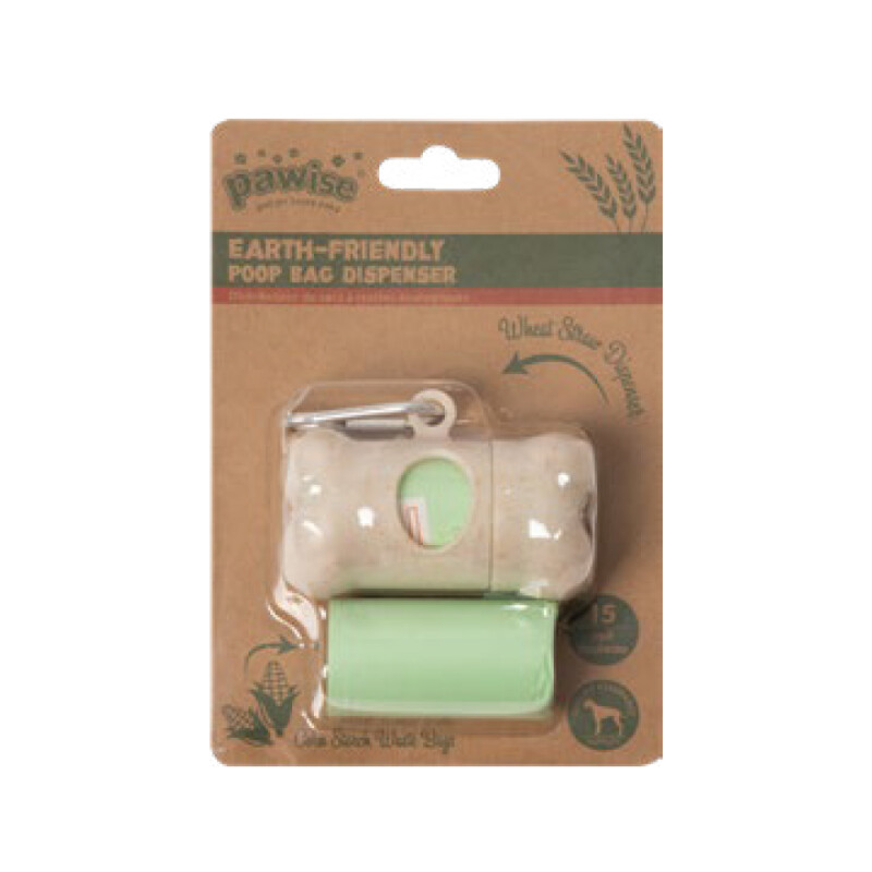 PW Θήκη Ρολού Σακούλας Συλλογής περιττωμάτων Earth Friendly & 2 ρολά (20 σακούλες / ρολό)