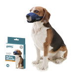 PAWISE Nylon Muzzle with Net and Adjustable Neck