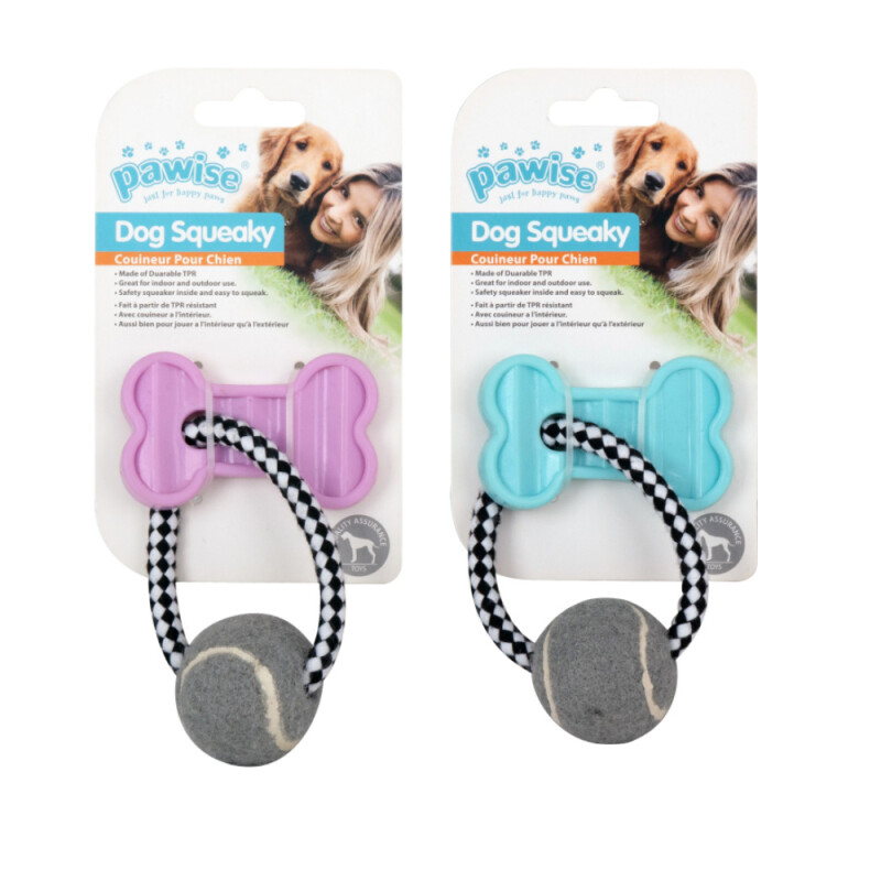 PW Παιχνίδι Σκύλου Puppy Life Bone με σχοινί & μπάλα τέννις