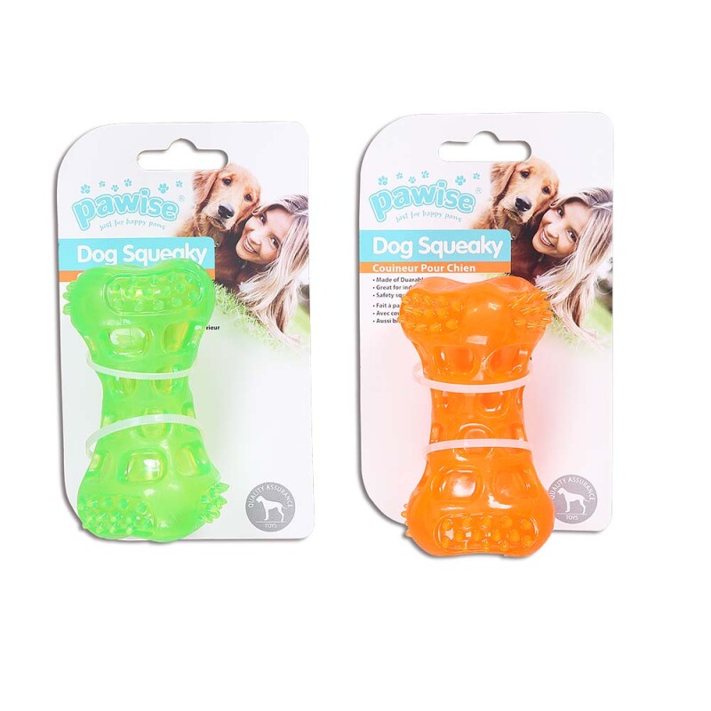 PAWISE Dog Toy Squeaky Bone