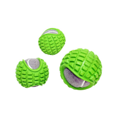 PAWISE Dog Toy Bounce Ball w/Tennisball