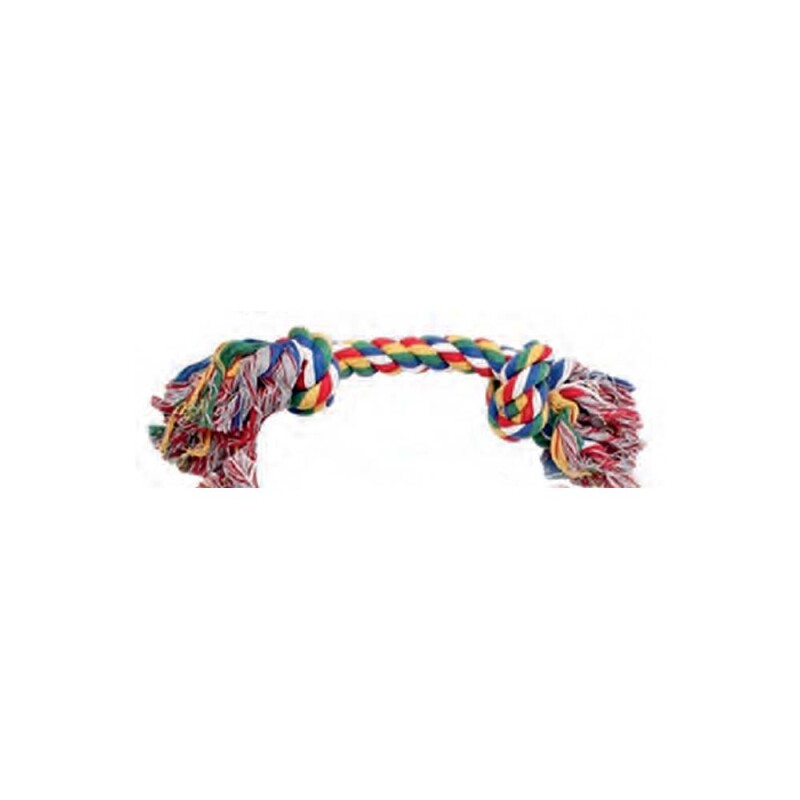 PW Παιχνίδι Σκύλου Rope Bone 2 Knots Multicolor 22.9cm