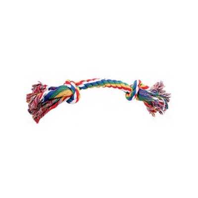 PAWISE Dog Toy Rope Bone 2 Knots Multicolor