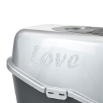 SAVIC Nestor Impression Love Ασημί-Μαύρο | 56x39x38,5cm